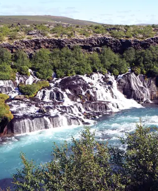 Das Tosen der «Hraunfossar»